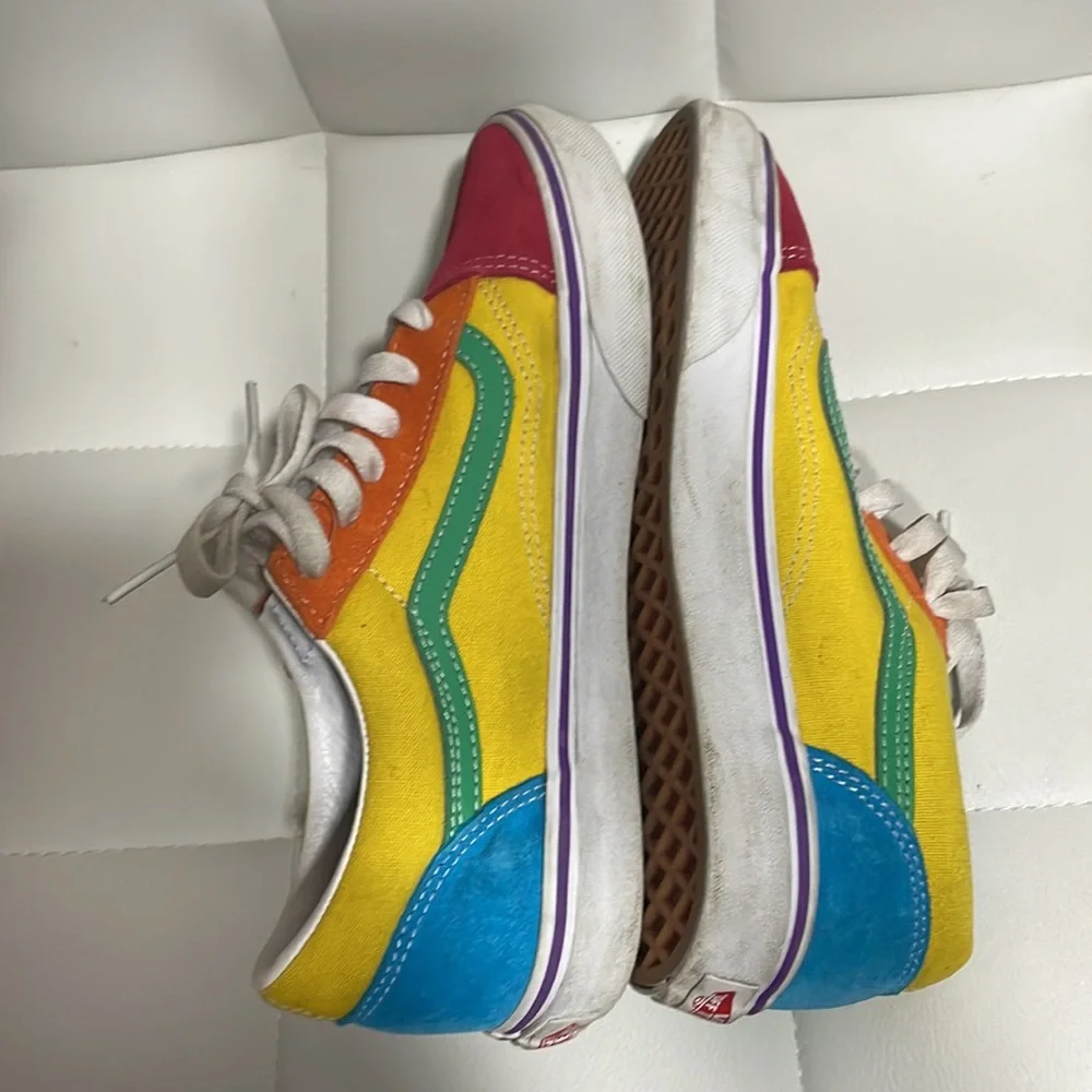 Old Skool Vans Rainbow color Size 6.5 - Picture 8 of 12